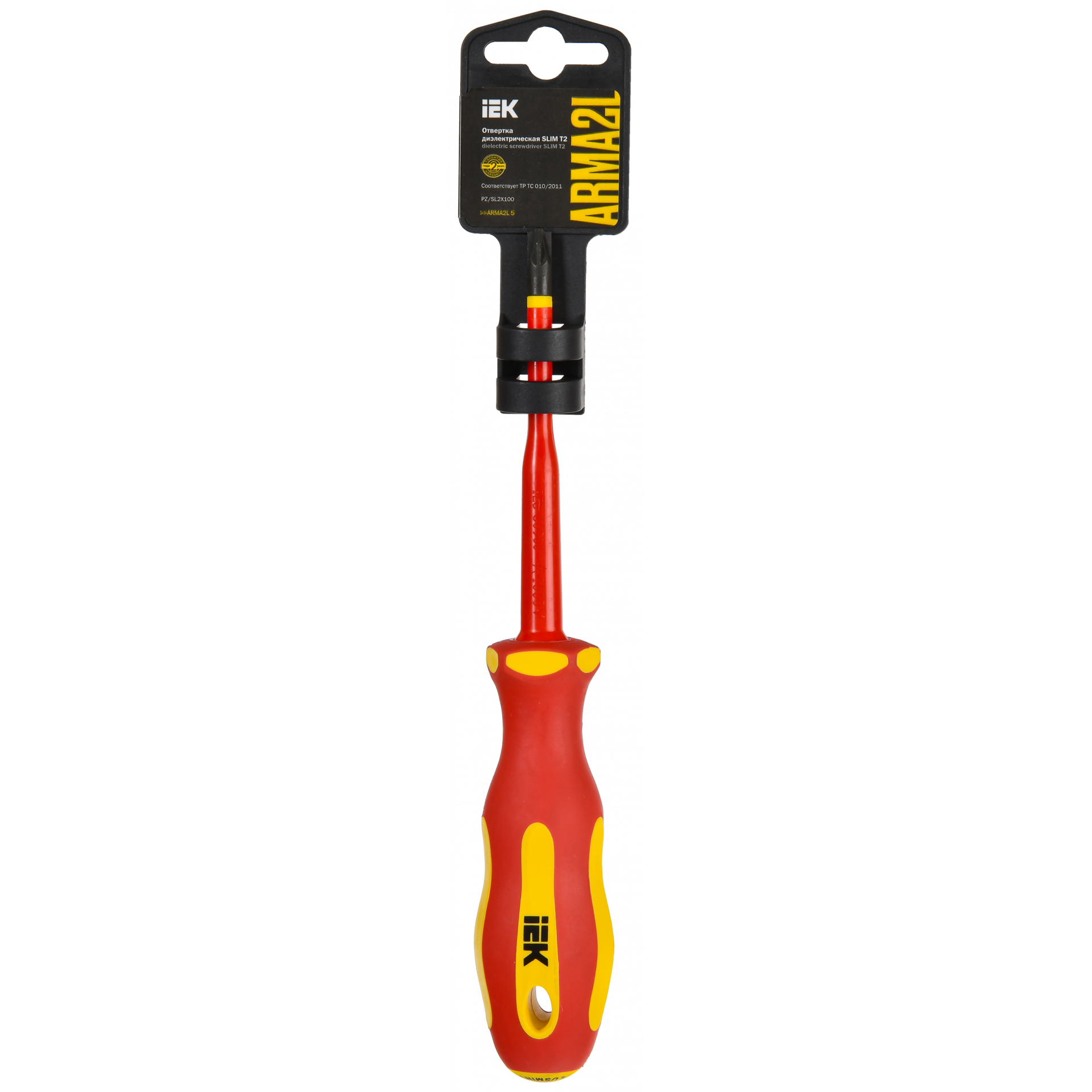 ARMA2L 5 Отвертка диэлектрическая SLIM PZ/SL2х100 Т2 IEK