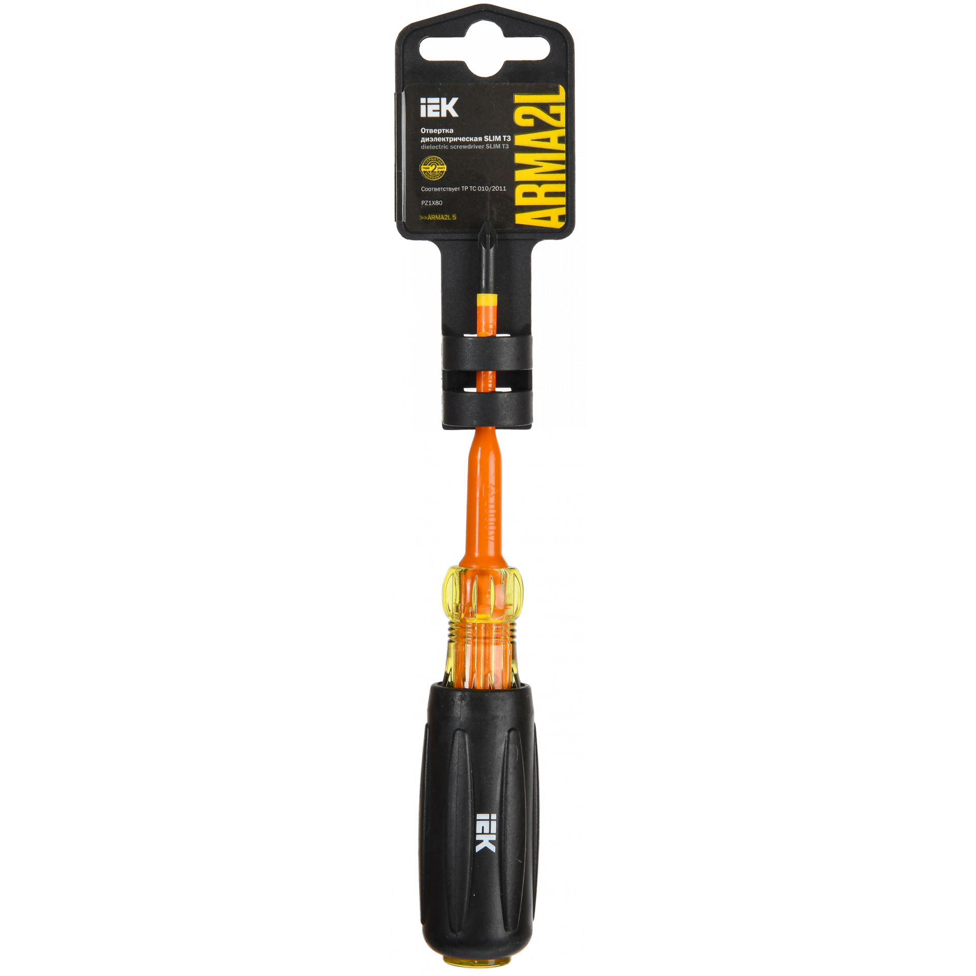 ARMA2L 5 Отвертка диэлектрическая SLIM PZ1х80 Т3 IEK