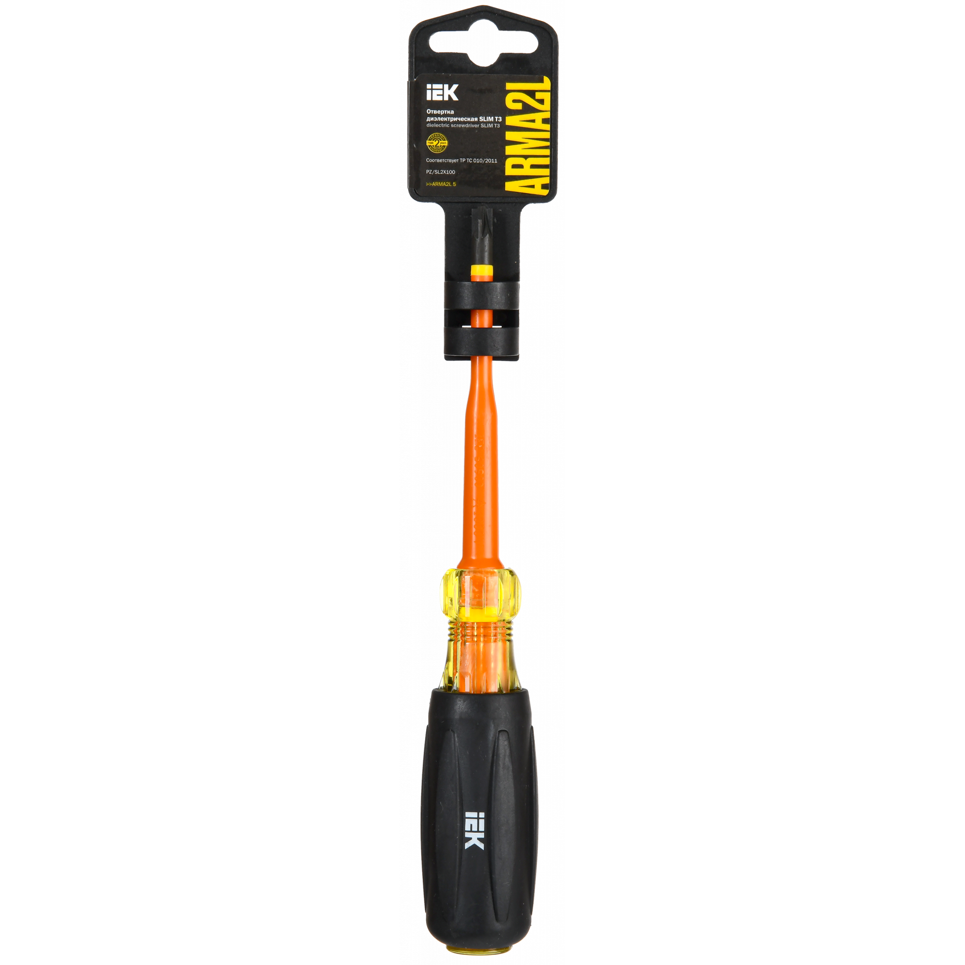 ARMA2L 5 Отвертка диэлектрическая SLIM PZ/SL2х100 Т3 IEK