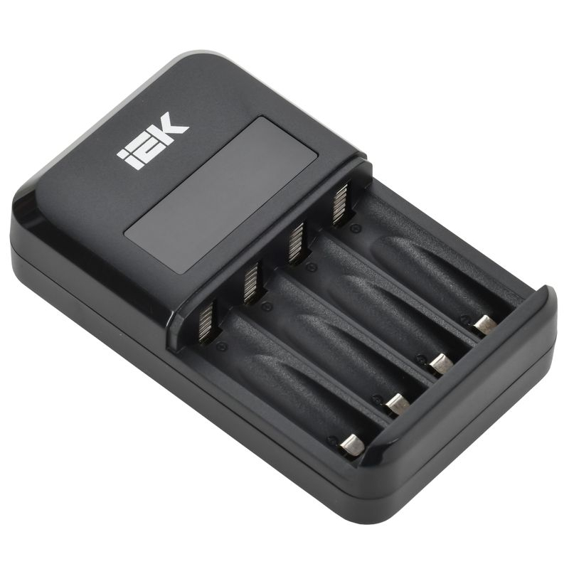 Устройство зарядное для 1-4 NiMH/CD аккумуляторов AA/AAA автоматическое 1800мА с LCD дисплеем IEK