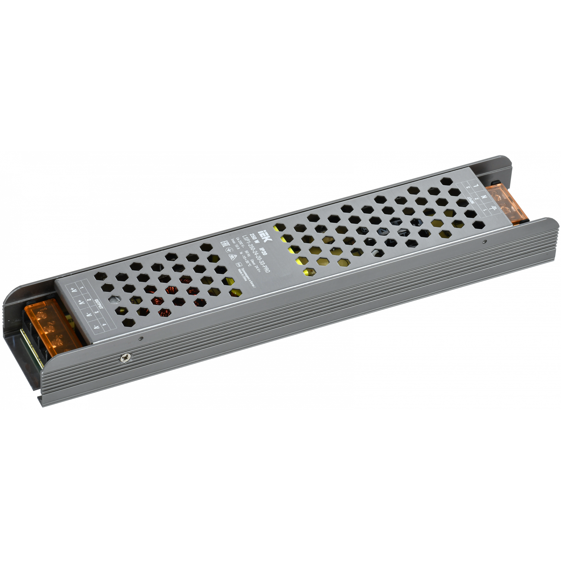 Драйвер LED ИПСН-PRO 250Вт 24В клеммы IP20 IEK