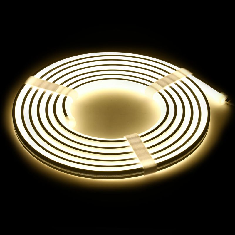 Лента светодиодная неон термостойкая 5м SMD2835 120LED/м 8Вт/м IP67 13мм 24В теплый белый IEK