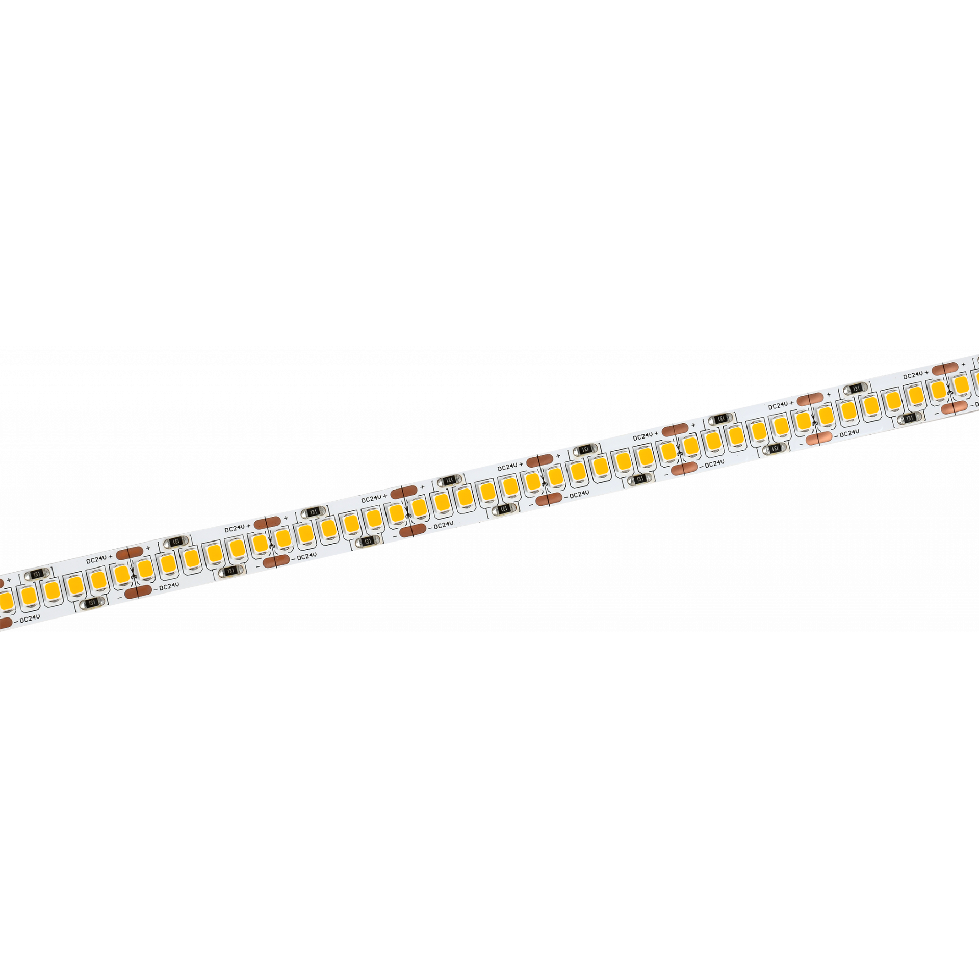 Лента светодиодная 5м SMD2835 240LED/м 22Вт/м IP20 ширина 10мм 24В теплый белый IEK