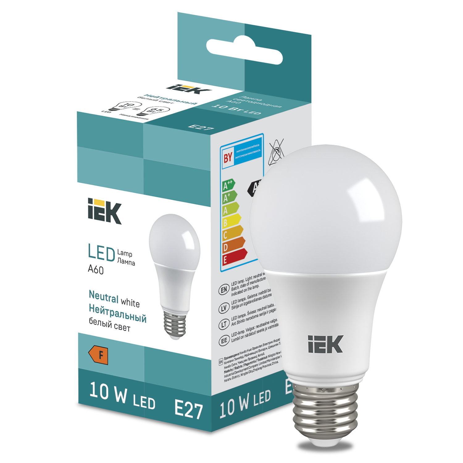 LED Bulb A60 950lm 4000K E27 IEK