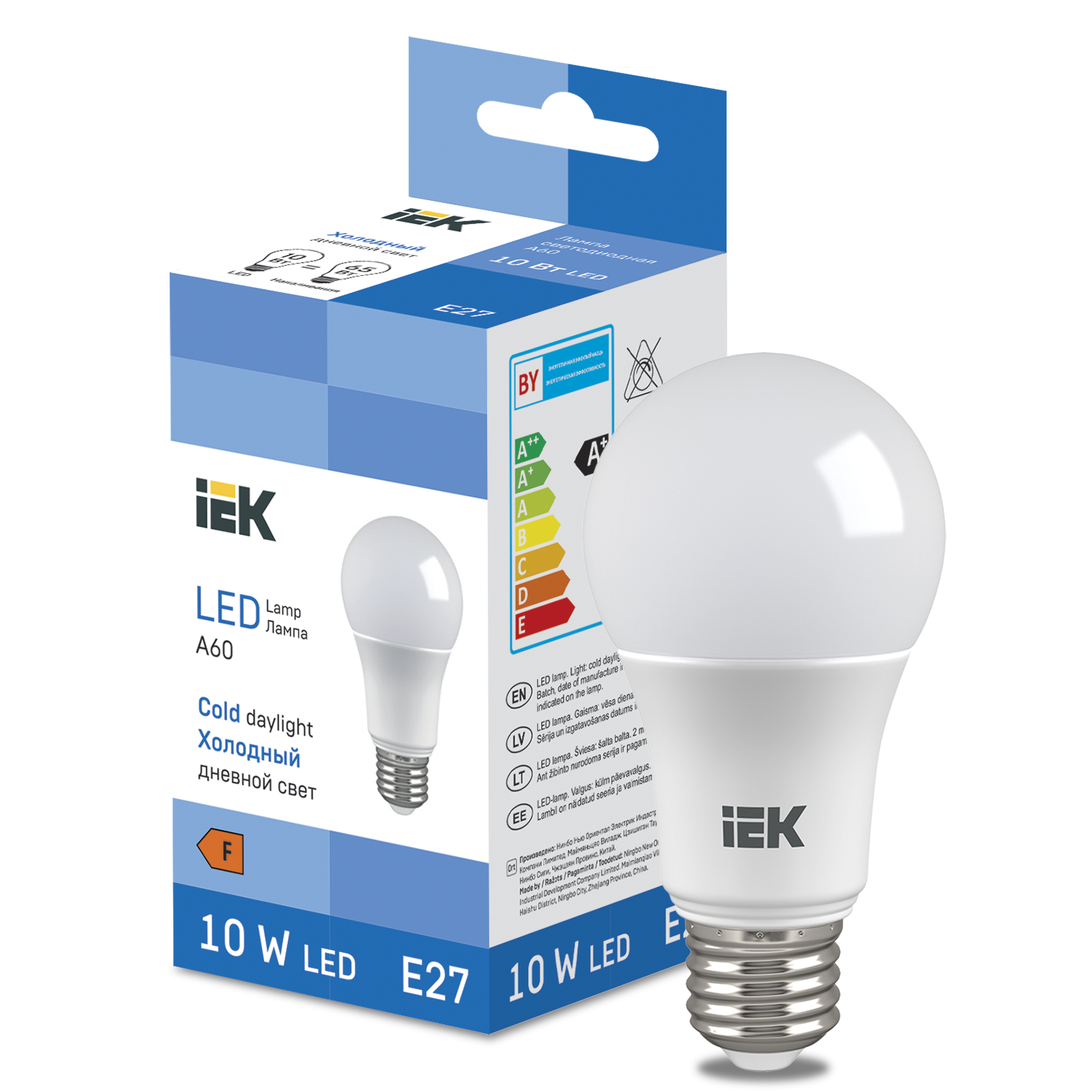 LED Bulb A60 950lm 6500K E27 IEK