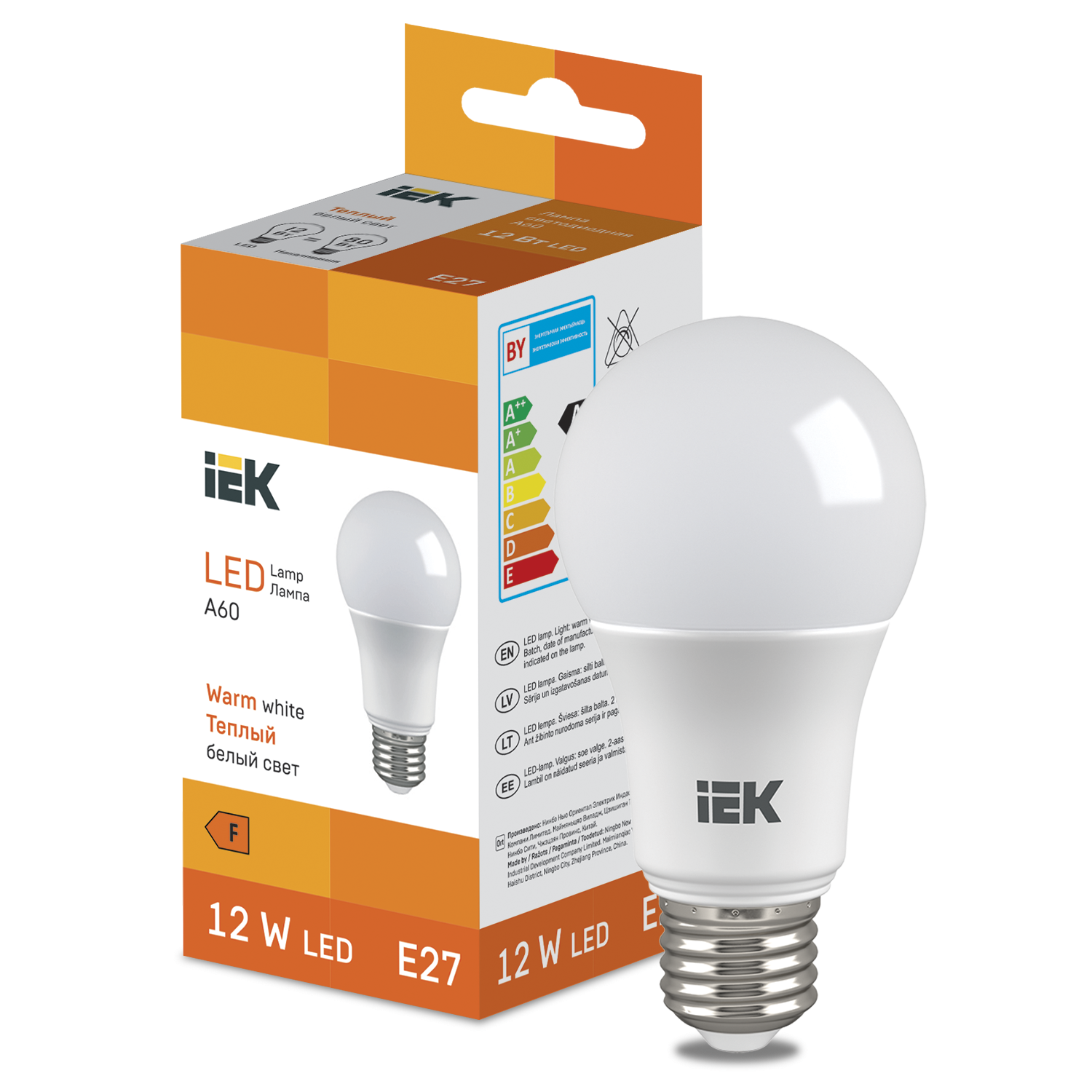 LED Bulb A60 1140lm 4000K E27 IEK