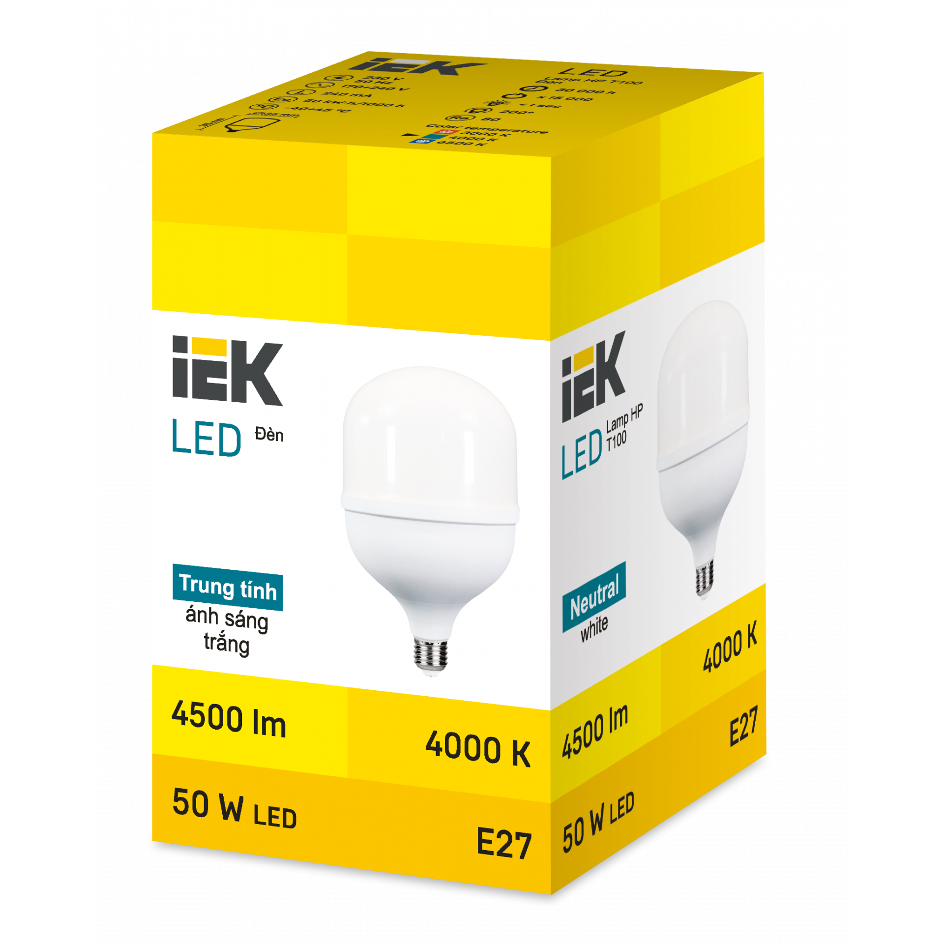 LED HP T100 50W 4000K E27 IEK