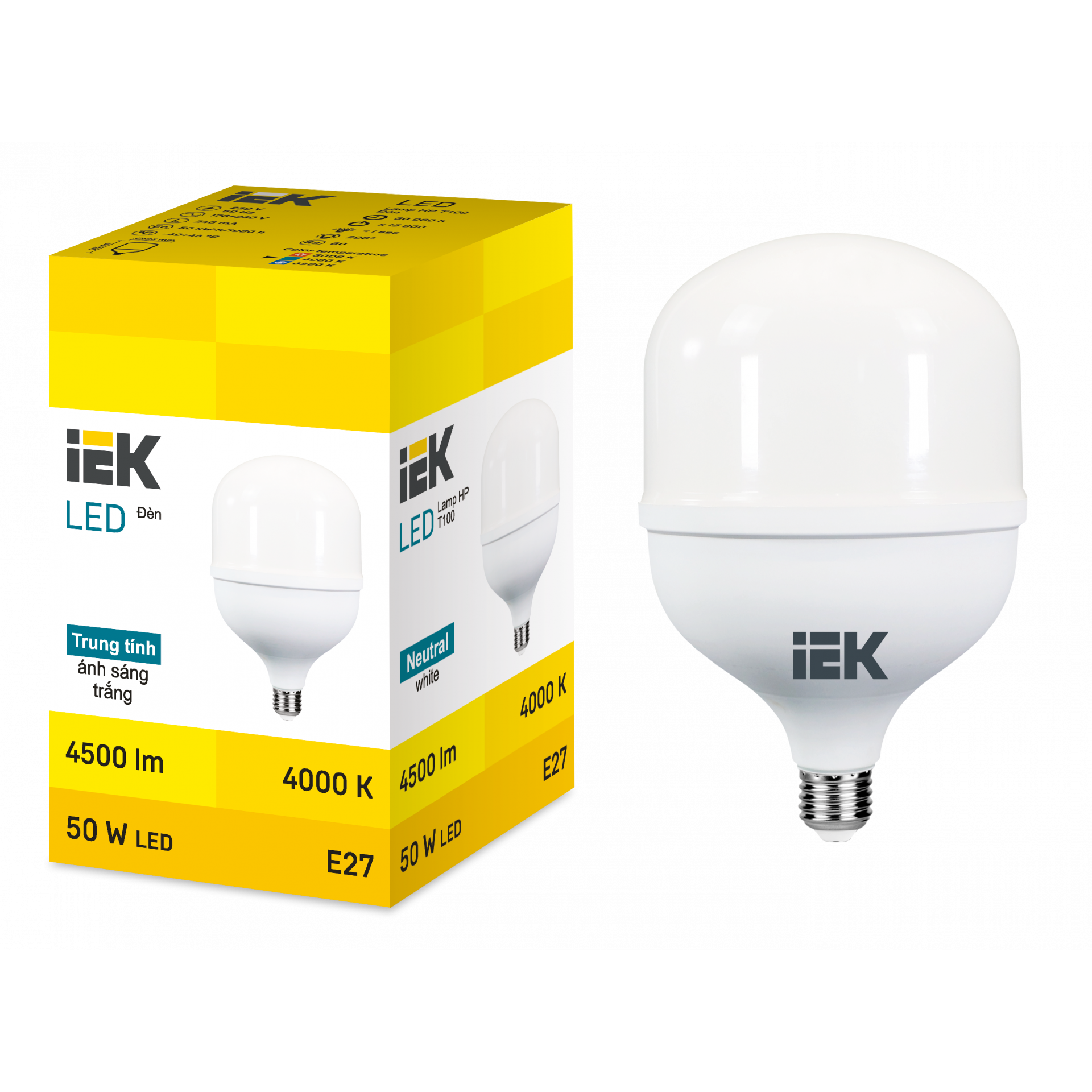 LED HP T100 50W 4000K E27 IEK