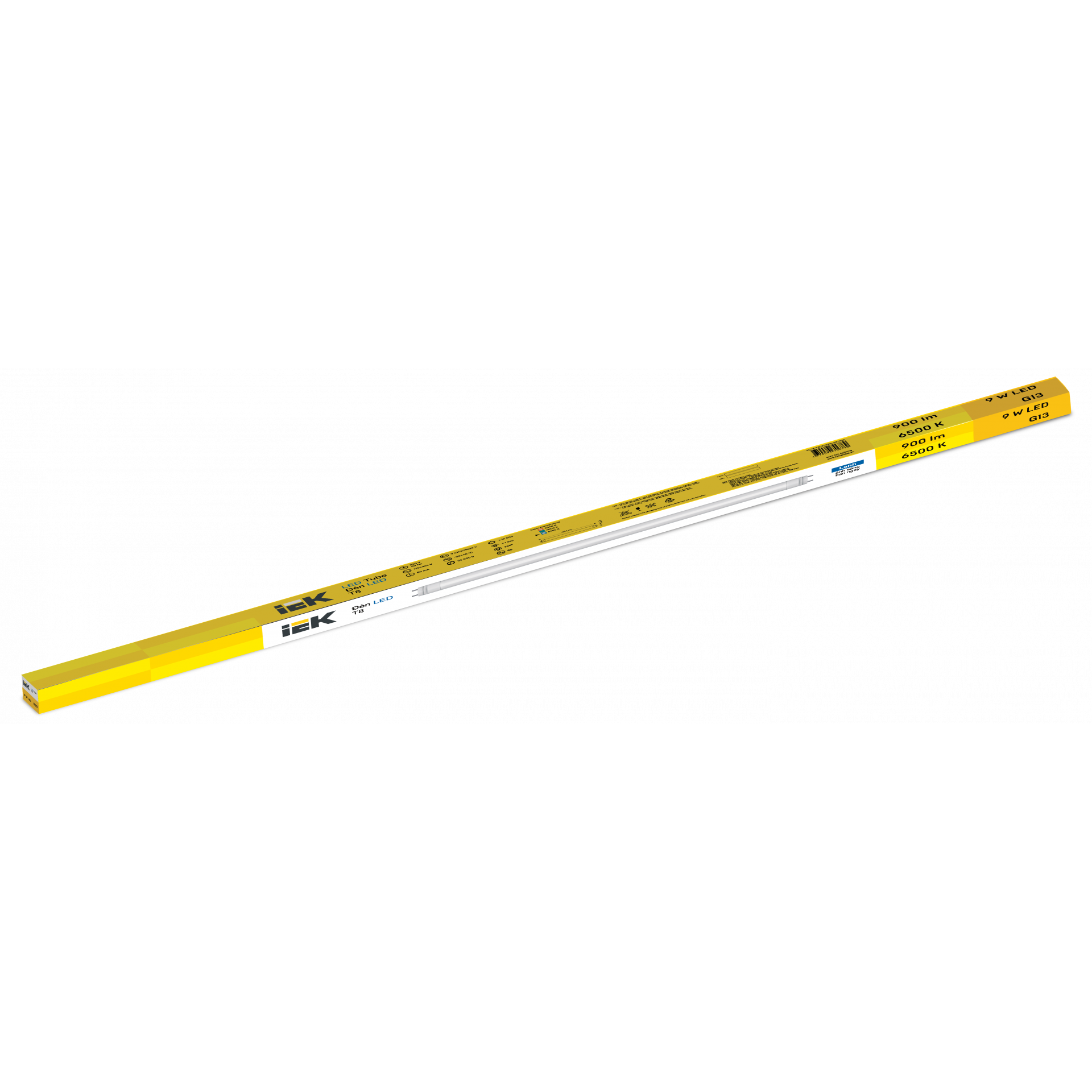 LED Tube T8 9W 6500K G13 IEK