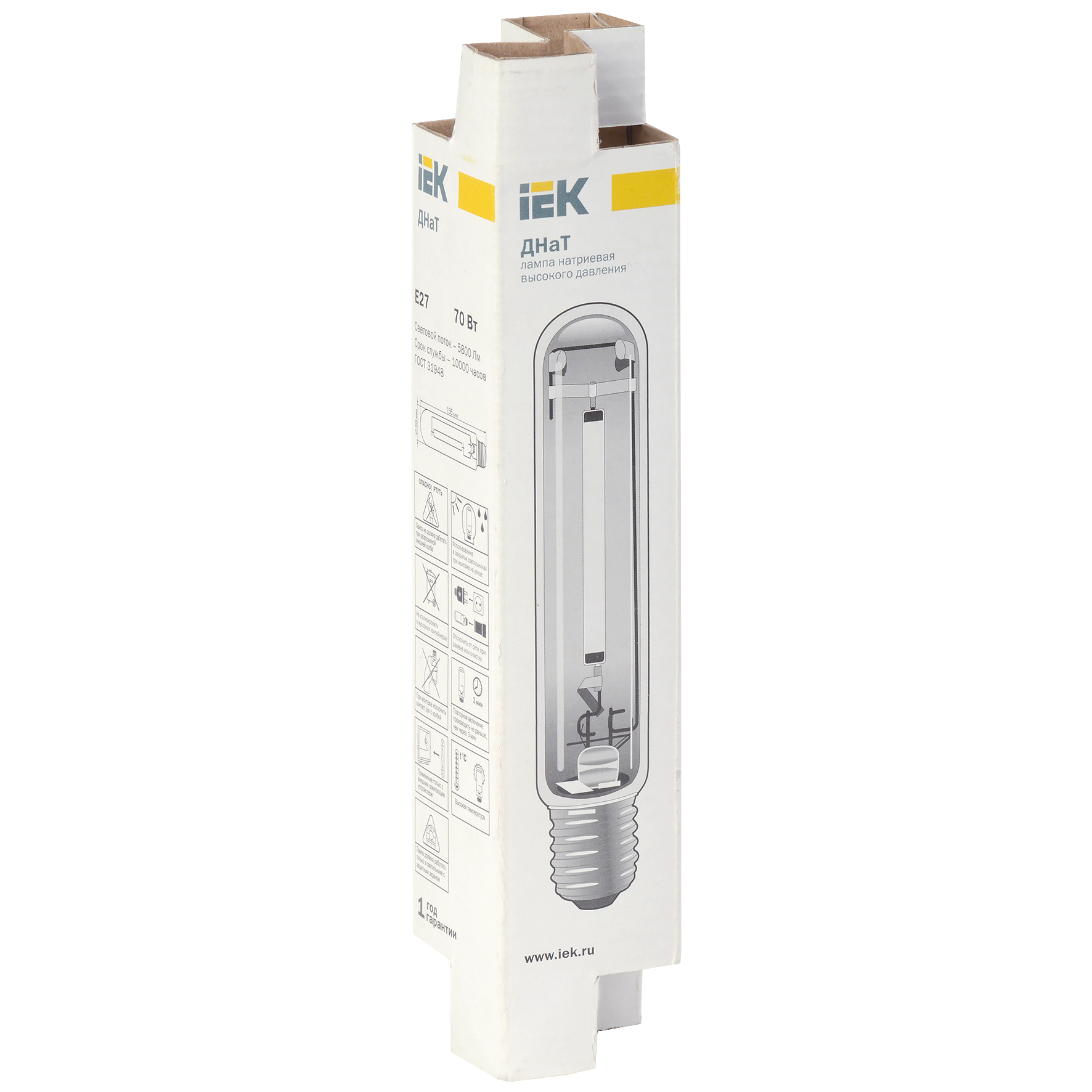 Лампа натриевая ДНаТ 70Вт Е27 SON-T IEK