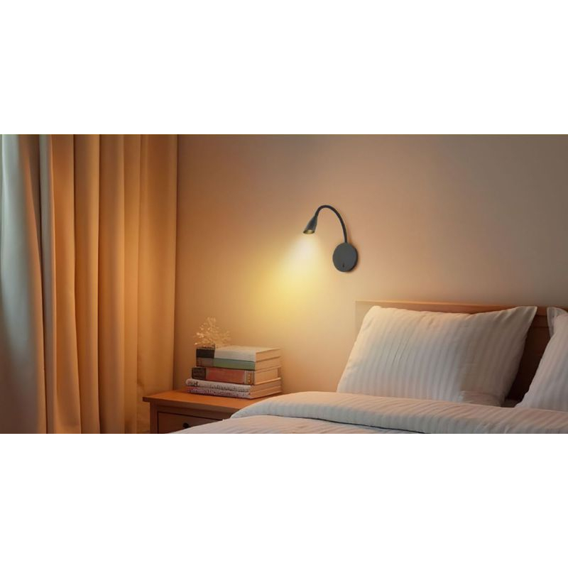 Светильник светодиодный 4701 настенный 3Вт 3000К IP20 черный IEK