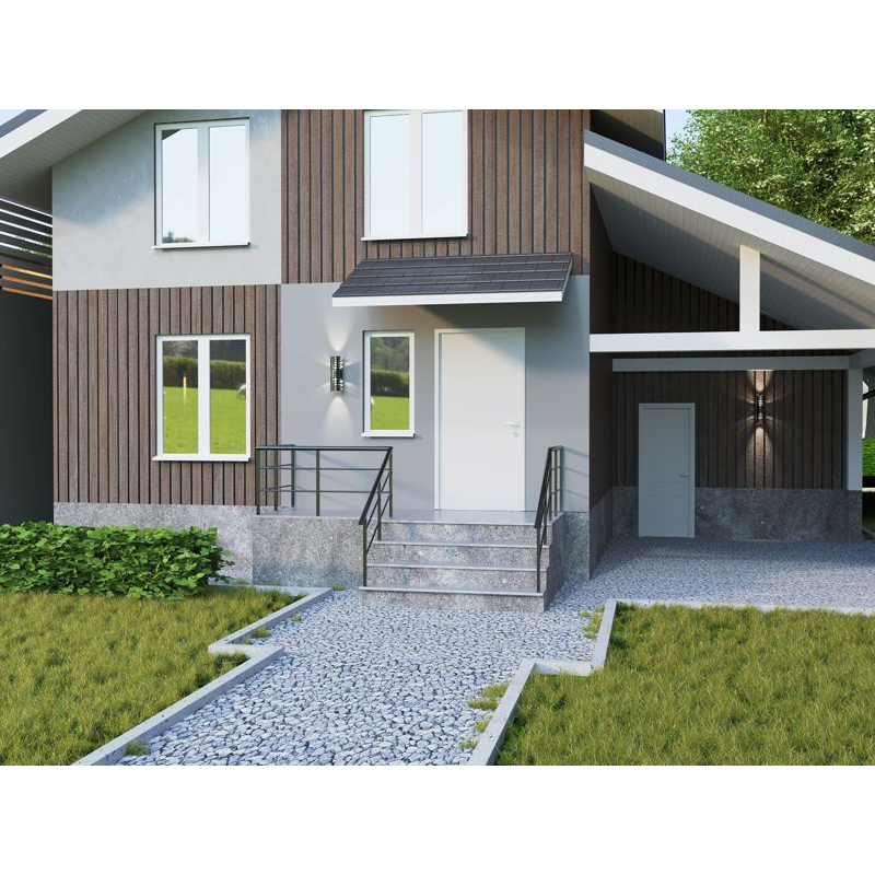 Светильник уличный светодиодный 5102 настенный 10Вт 4000К IP54 серый IEK