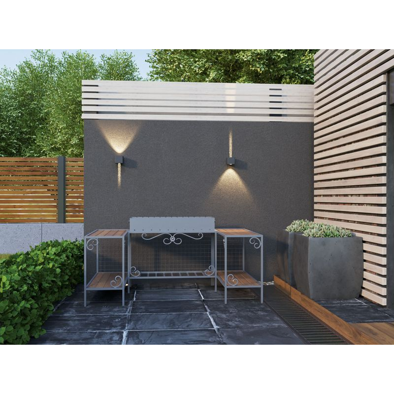 Светильник уличный светодиодный 5111 настенный 6Вт 4000К IP65 серый IEK