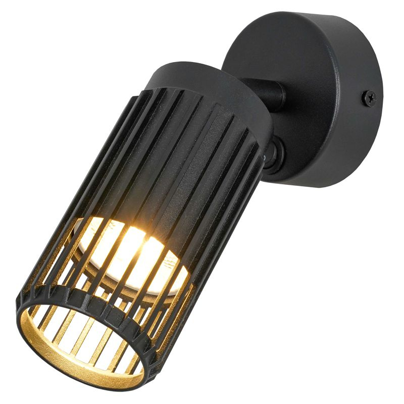 Светильник 4212 настенный под лампу GU10 черный IEK