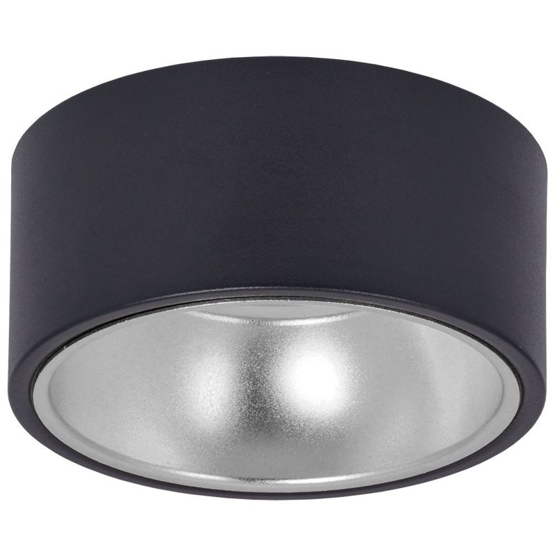 Светильник 4017 накладной потолочный под лампу GX53 черный/хром IEK