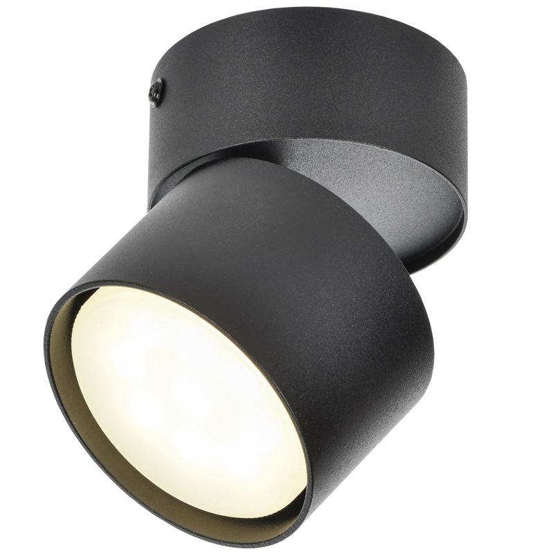 Светильник 4040 настенно-потолочный под лампу GX53 черный IEK