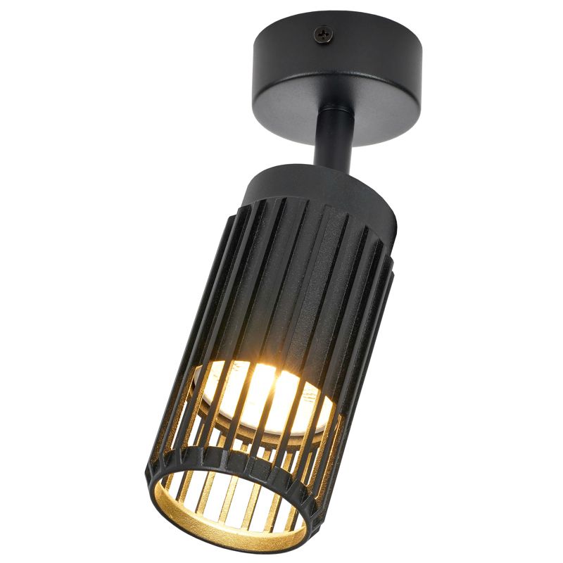 Светильник 4207 настенно-потолочный под лампу GU10 черный IEK