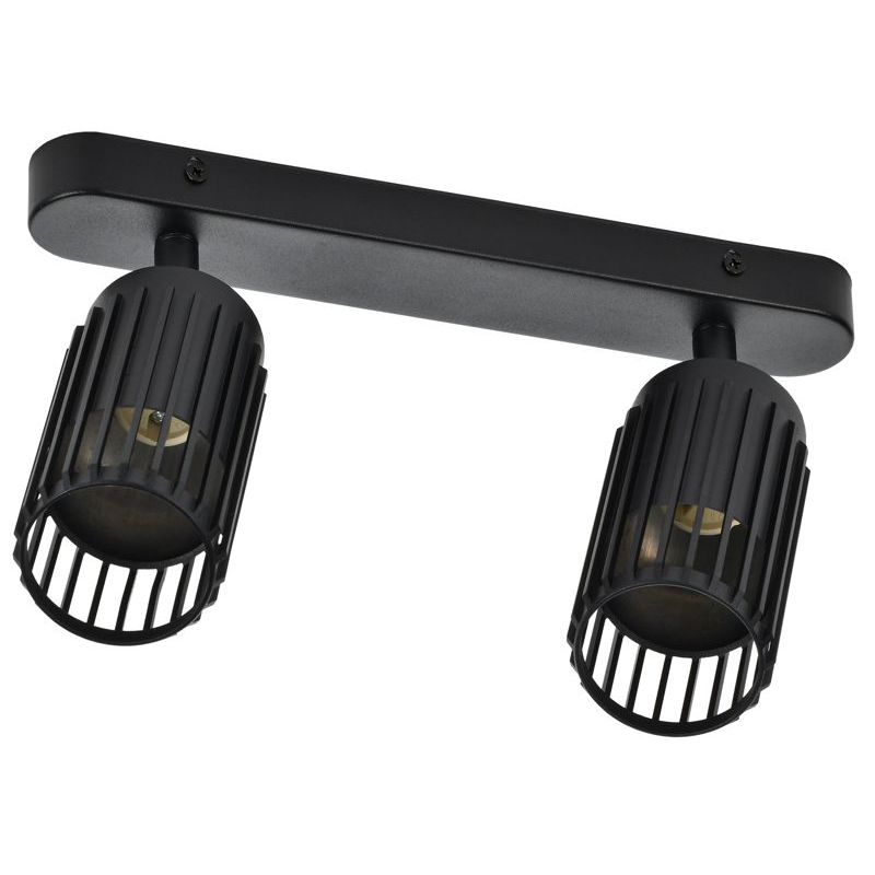 Светильник 4208 настенно-потолочный под лампу 2хGU10 черный IEK
