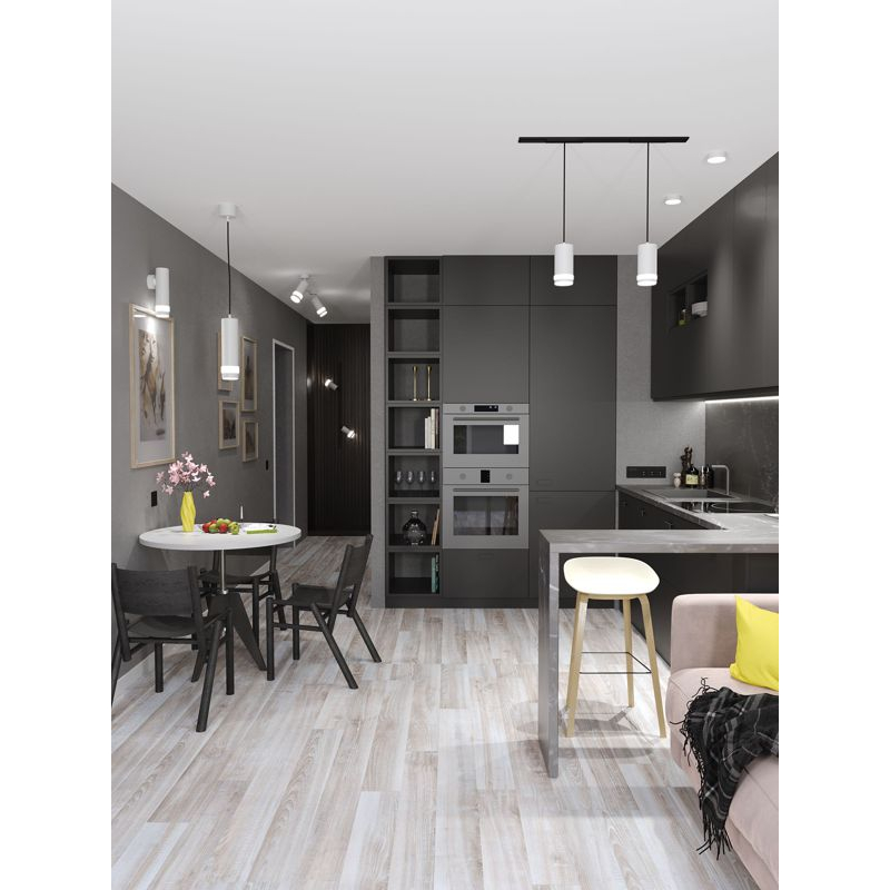 Светильник 4008 накладной настенный под лампу GU10 белый IEK