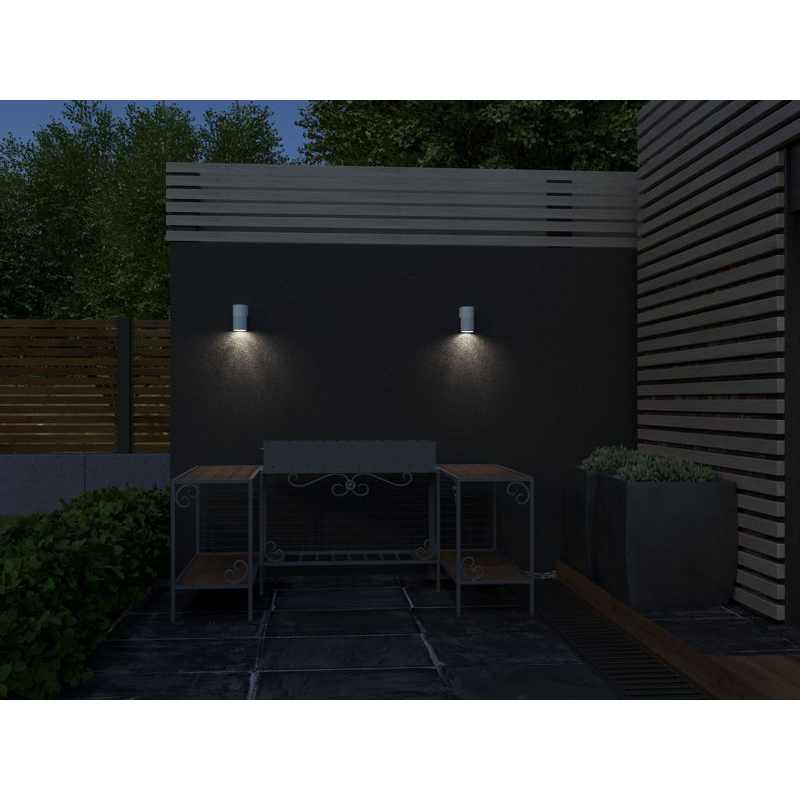 Светильник уличный 5220 настенный под лампу GU10 IP65 белый IEK