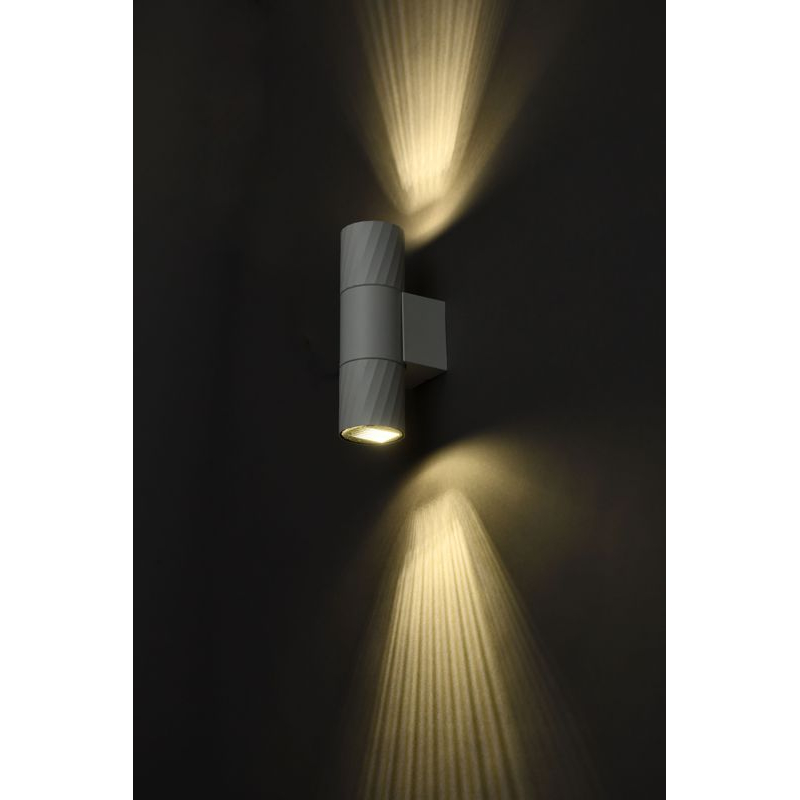 Светильник уличный 5221 настенный под лампу 2хGU10 IP65 белый IEK