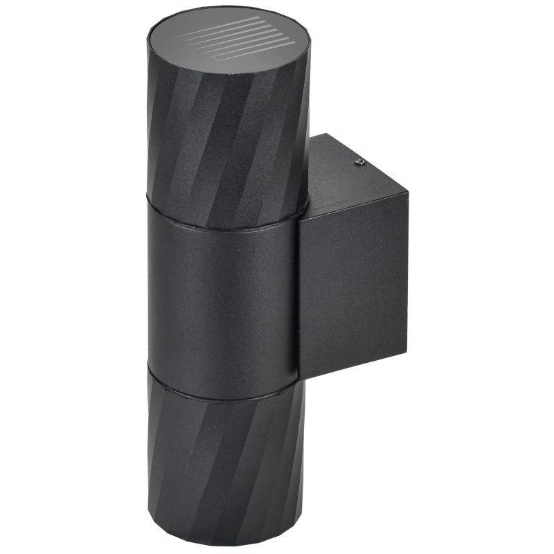 Светильник уличный 5221 настенный под лампу 2хGU10 IP65 черный IEK