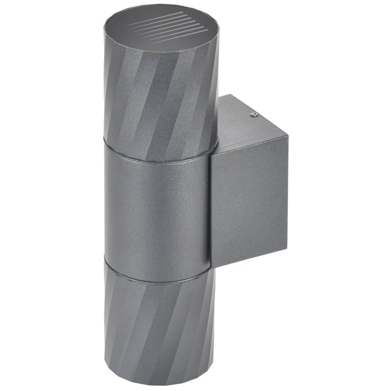 Светильник уличный 5221 настенный под лампу 2хGU10 IP65 серый IEK