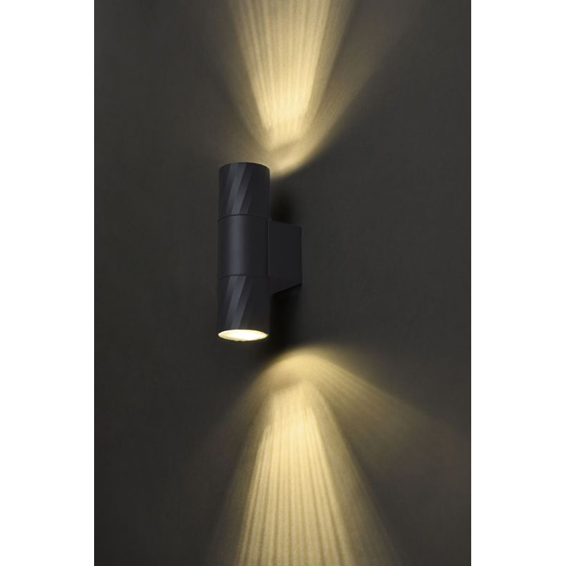 Светильник уличный 5221 настенный под лампу 2хGU10 IP65 серый IEK