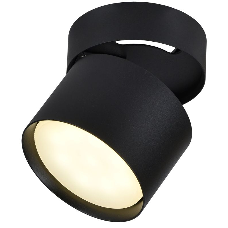 Светильник 4014 накладной потолочный поворотный под лампу GX53 черный IEK