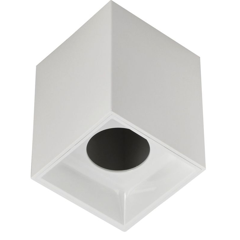 Светильник 4112 накладной потолочный под лампу GU10 белый пластик IEK