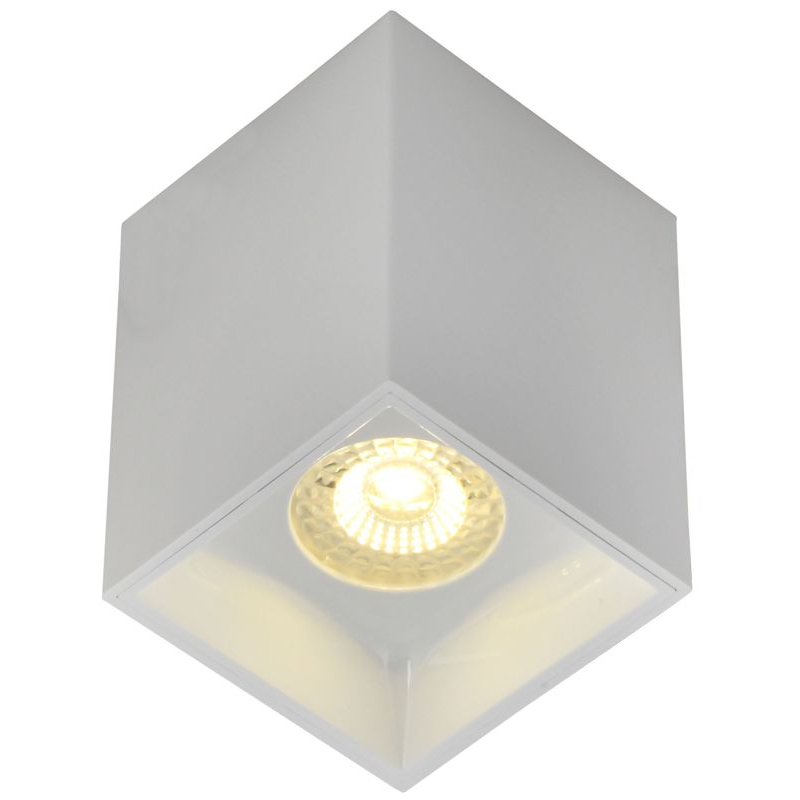 Светильник 4112 накладной потолочный под лампу GU10 белый пластик IEK