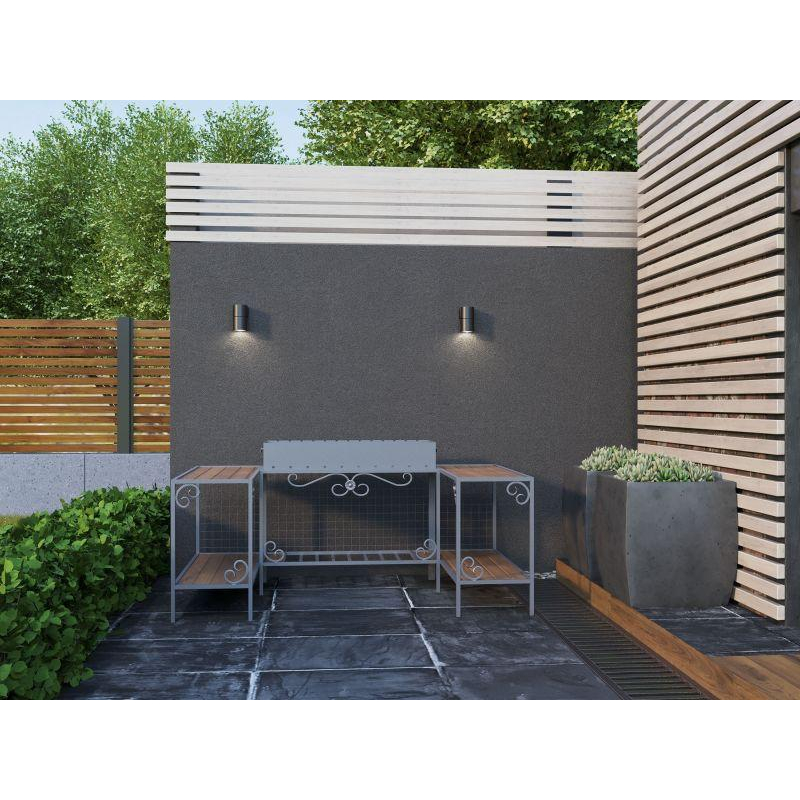 Светильник уличный 5112 настенный под лампу GU10 IP65 черный IEK