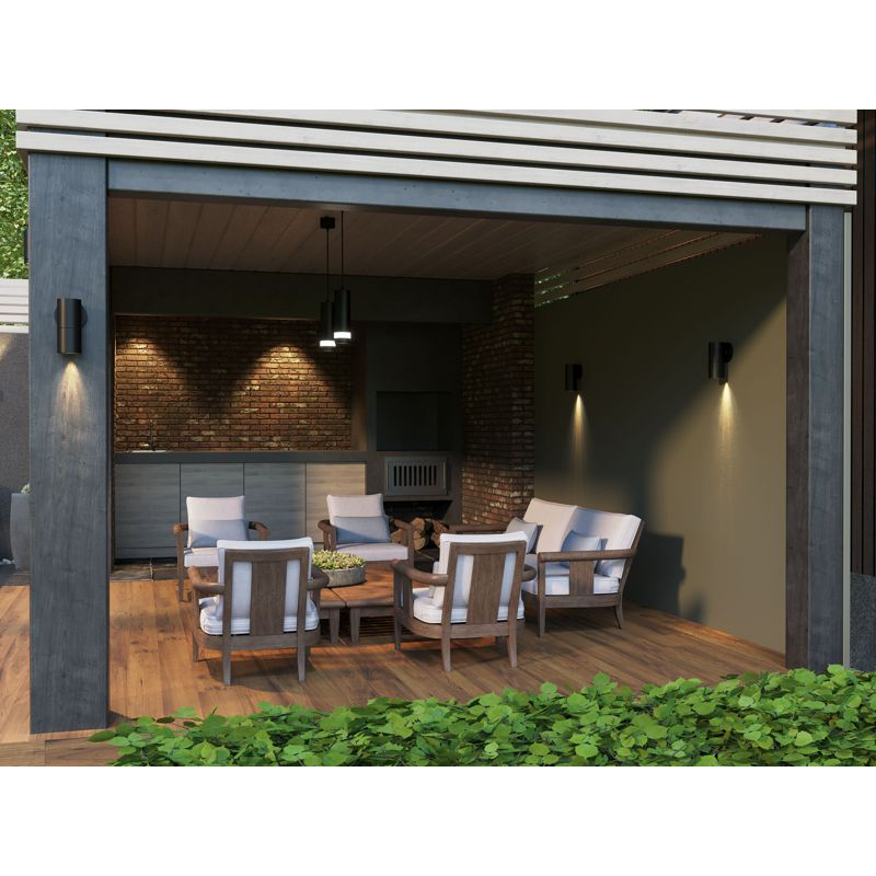 Светильник уличный 5112 настенный под лампу GU10 IP65 серый IEK