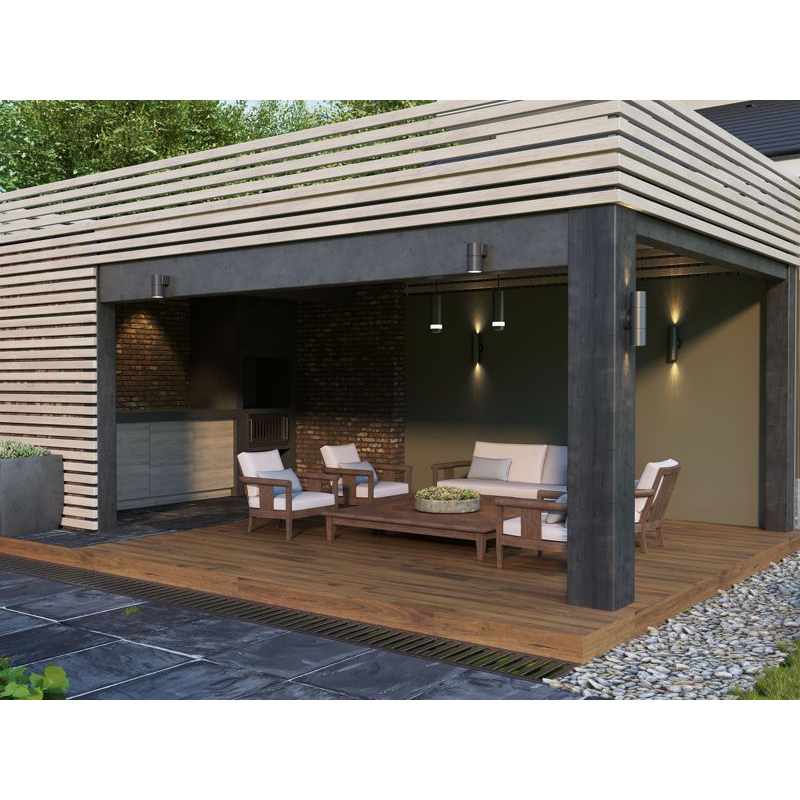 Светильник уличный 5112 настенный под лампу GU10 IP65 серый IEK