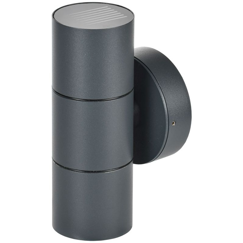 Светильник уличный 5113 настенный под лампу 2хGU10 IP65 серый IEK