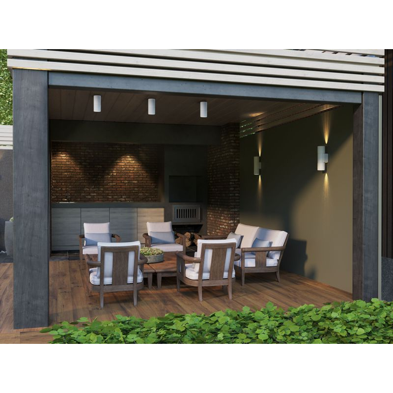 Светильник уличный 5222 потолочный под лампу GU10 IP65 белый IEK