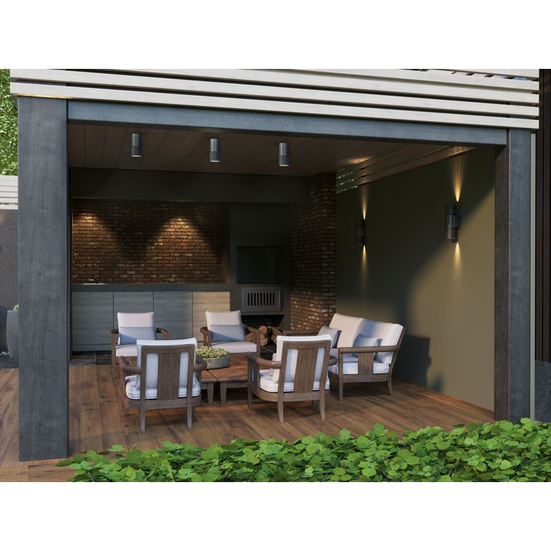 Светильник уличный 5222 потолочный под лампу GU10 IP65 серый IEK