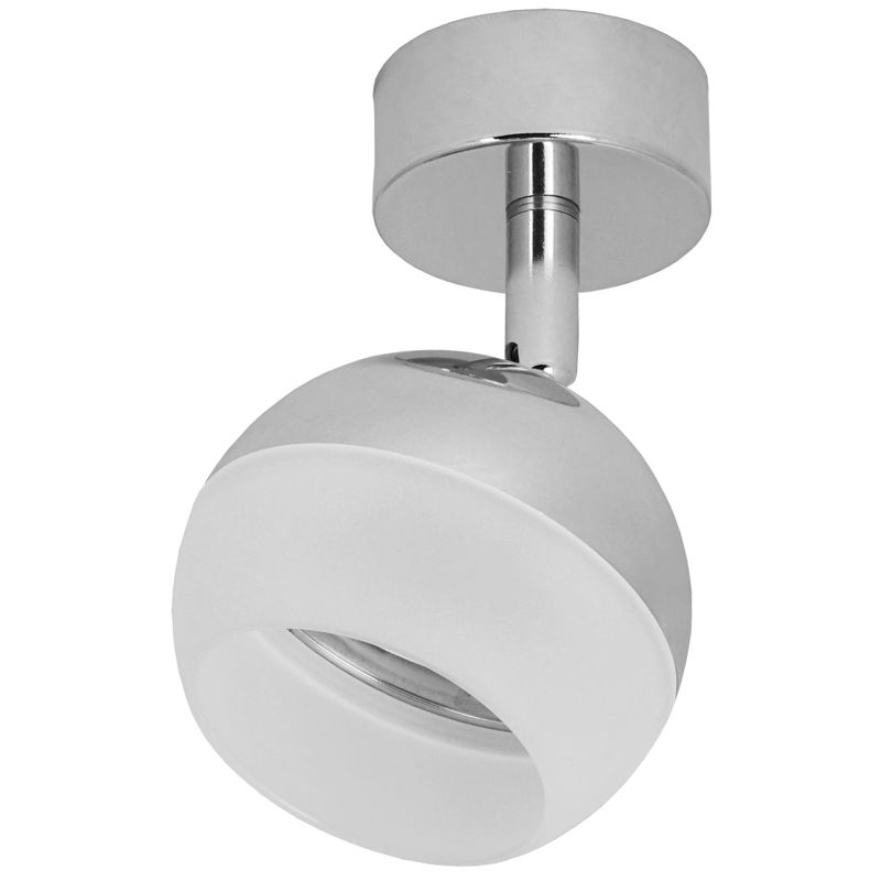 Светильник 4011 накладной настено-потолочный под лампу GX53 хром IEK