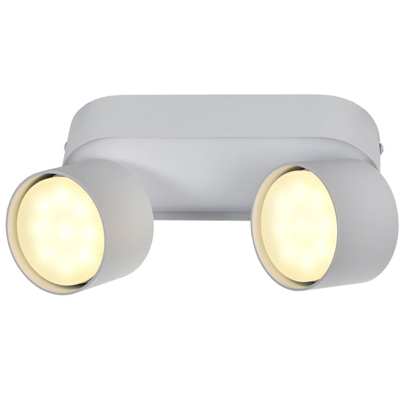 Светильник 4042 настенно-потолочный под лампу 2хGX53 белый IEK