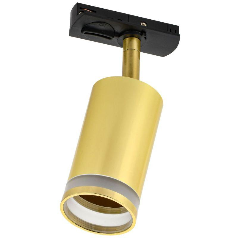 Светильник 4116 декоративный трековый поворотный под лампу GU10 золото IEK