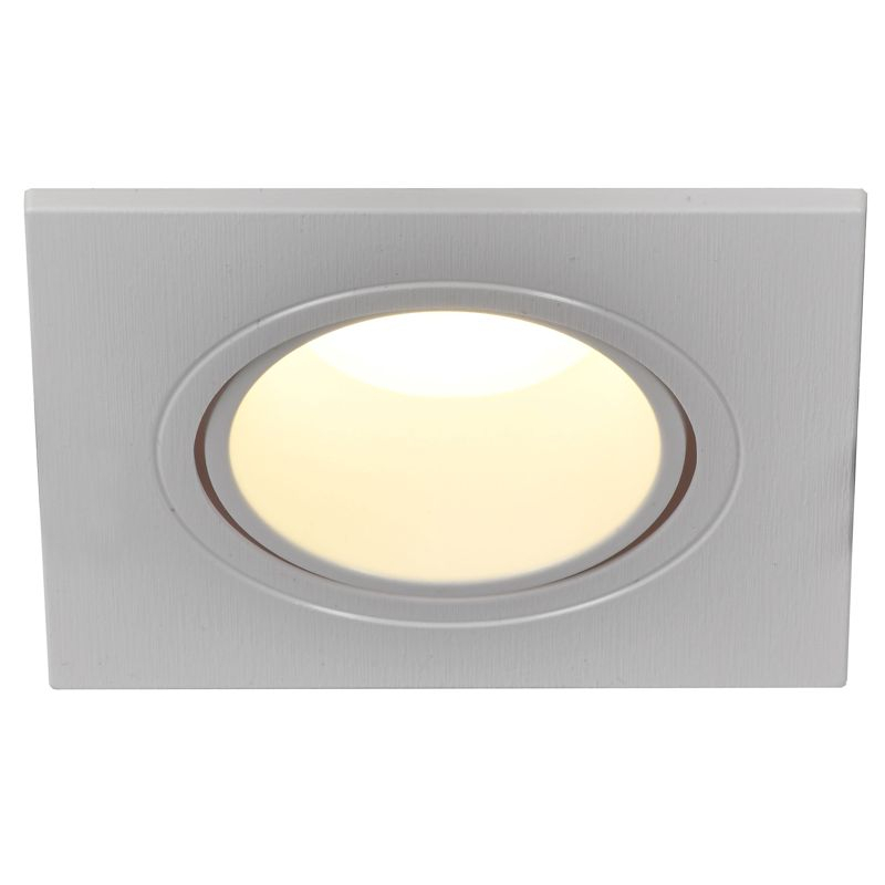 Светильник 4101 встраиваемый под лампу MR16 квадрат пластиковый белый IEK