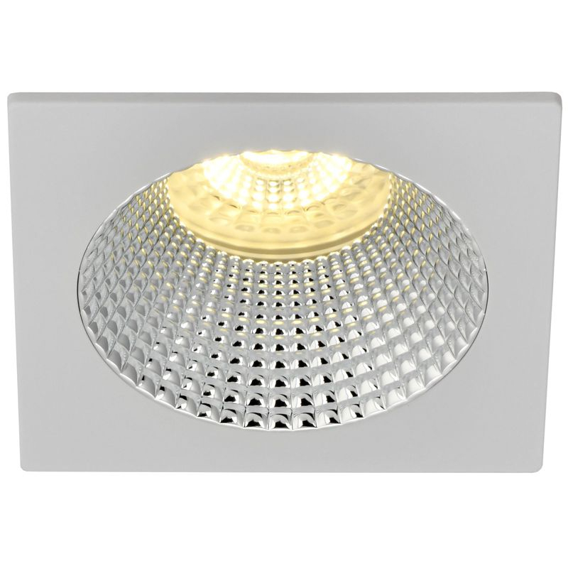 Светильник 4110 встраиваемый поворотный под лампу GU10 белый/хром пластик IEK