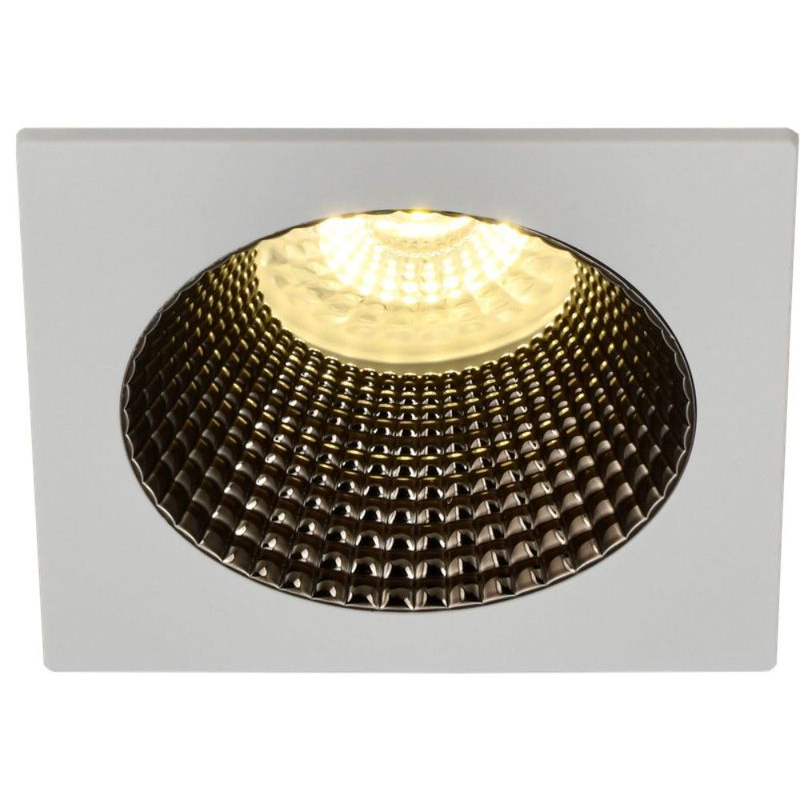 Светильник 4110 встраиваемый поворотный под лампу GU10 белый/шоколад пластик IEK