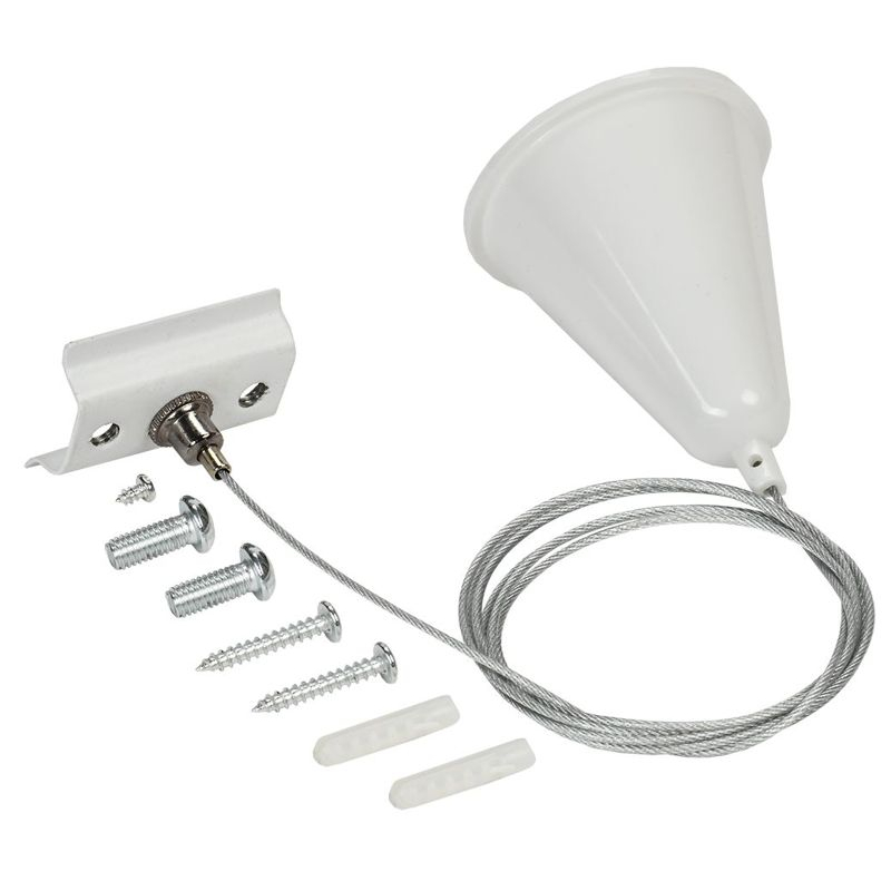 Комплект подвеса для шинопровода с тросом 1,5м белый IEK