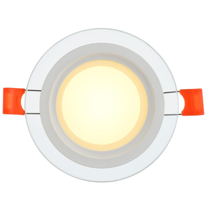 Светильник светодиодный ДВО 1620 со стеклом круг 6Вт 3000К IP20 IEK