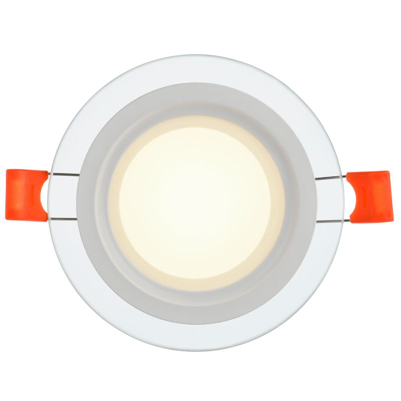 Светильник светодиодный ДВО 1620 со стеклом круг 6Вт 4000К IP20 IEK