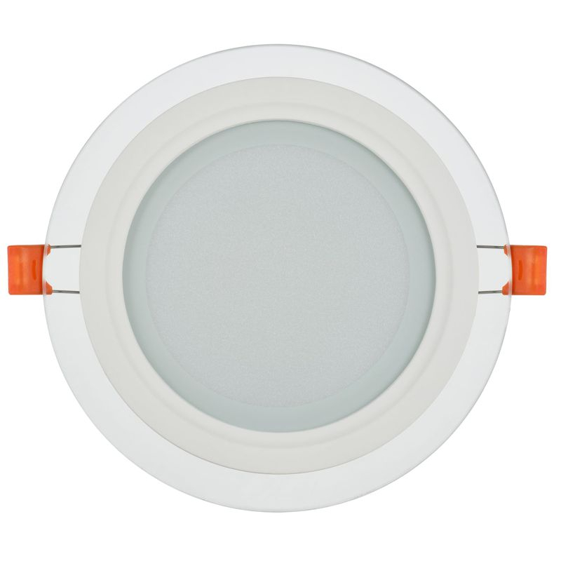 Светильник светодиодный ДВО 1621 со стеклом круг 12Вт 4000К IP20 IEK