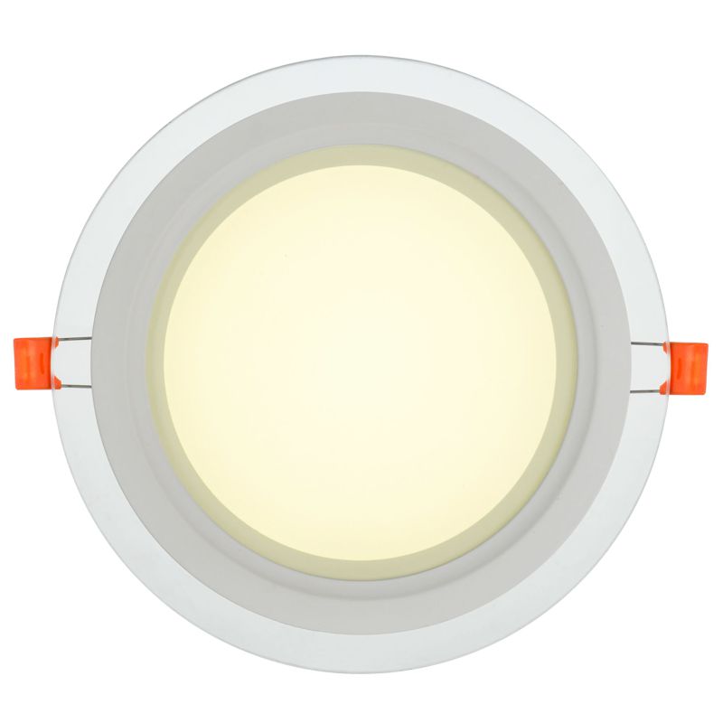 Светильник светодиодный ДВО 1622 со стеклом круг 18Вт 4000К IP20 IEK