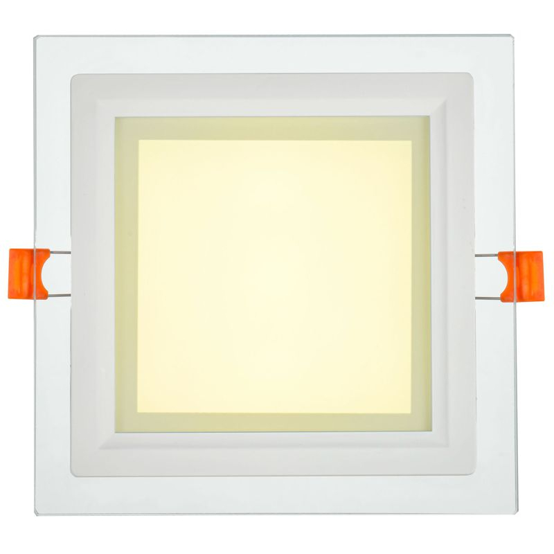 Светильник светодиодный ДВО 1624 со стеклом квадрат 12Вт 4000К IP20 IEK