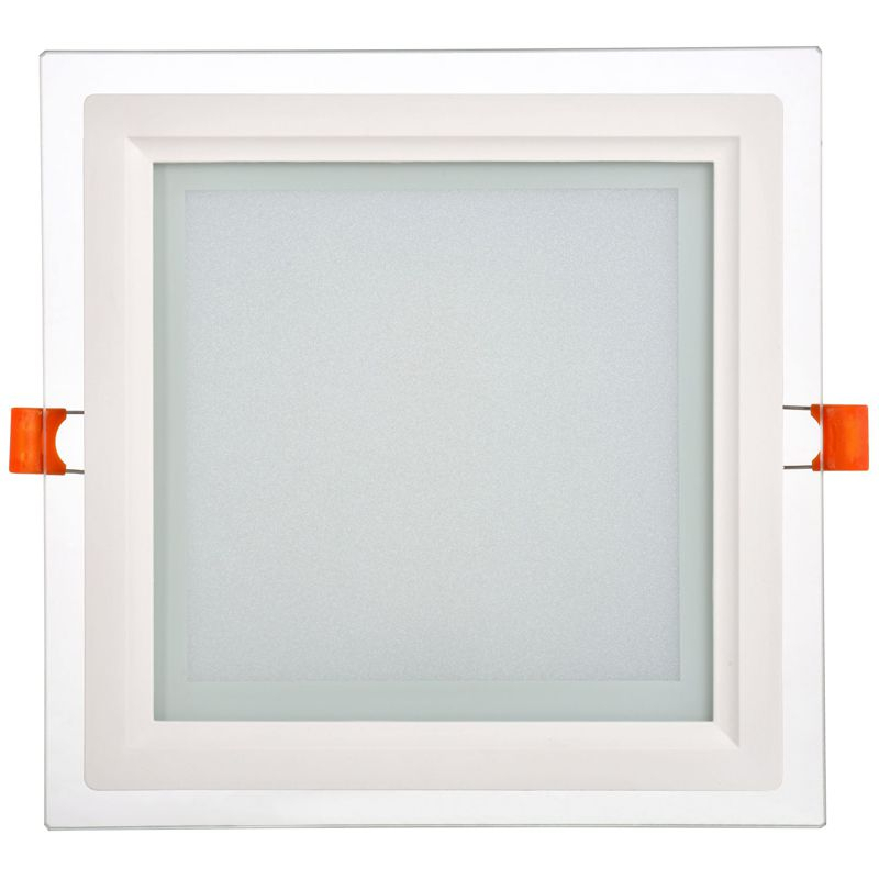 Светильник светодиодный ДВО 1625 со стеклом квадрат 18Вт 4000К IP20 IEK